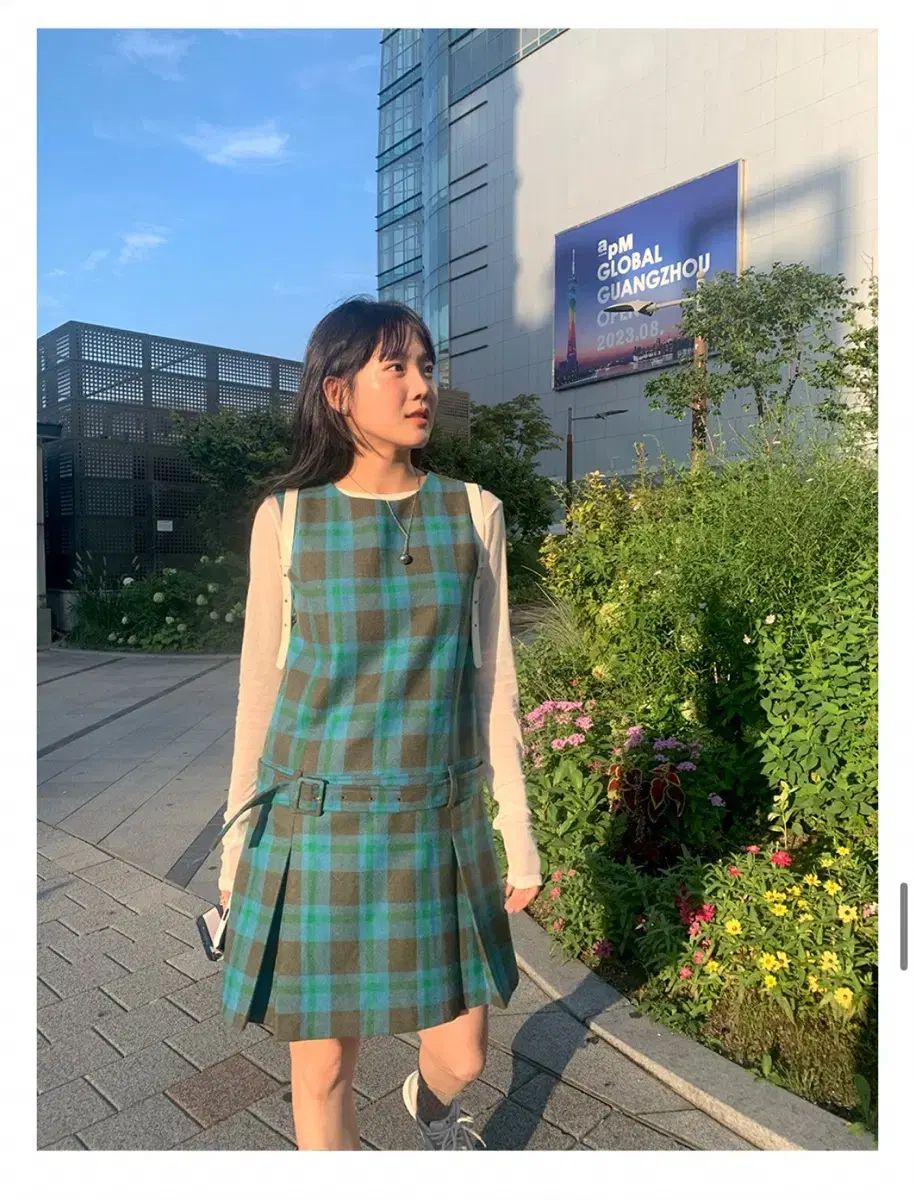 アトマケット チェック ウール ONE PIECE 新品