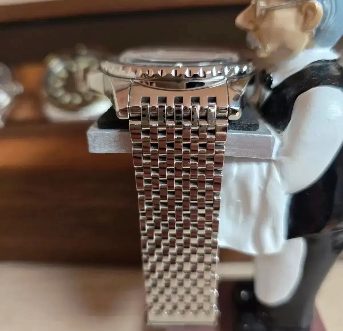  ミドー オーシャンスター トリビュート デニムブルーダイヤル ほぼ クルーネック 自動巻き時計 腕時計(アナログ)