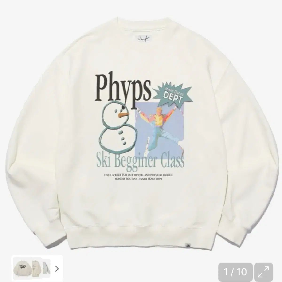 フィジカル Department 5 スキー ビギナー CLASS クルーネック アイボリー s
