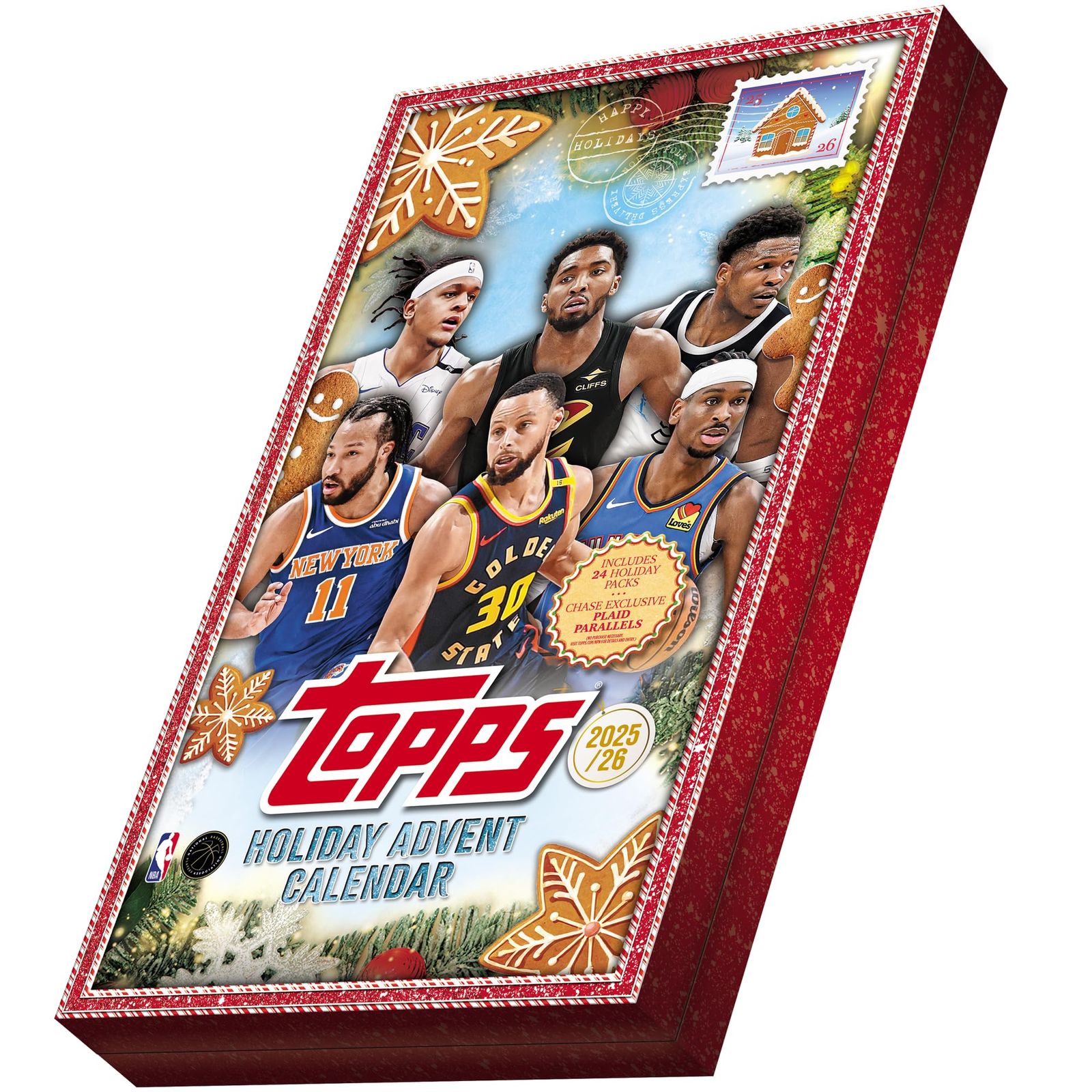 2025 Topps ホリデーバスケットボール - 工場密封 カウントダウンカレンダー