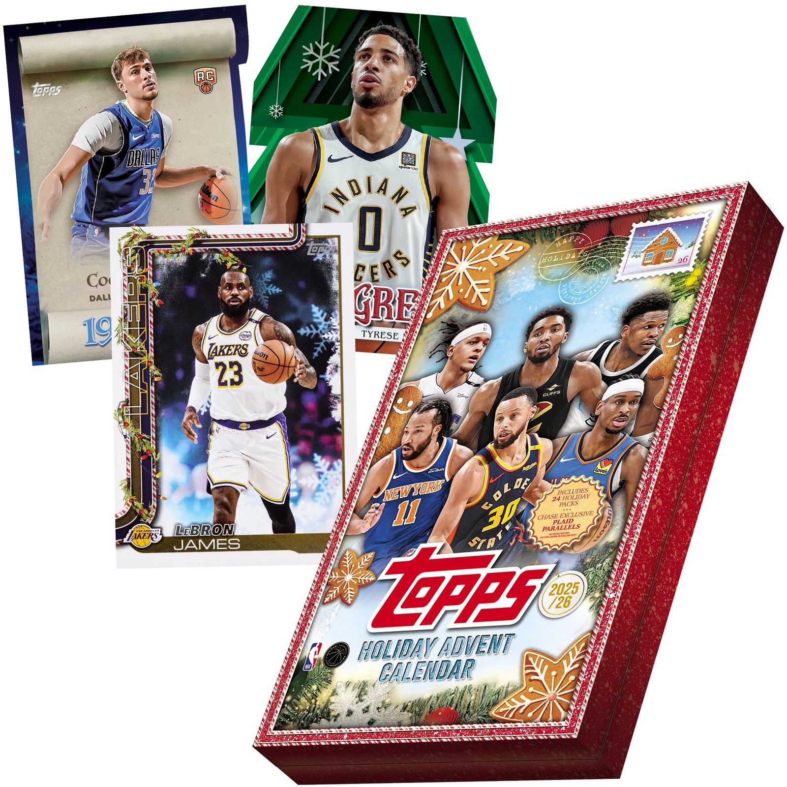 2025 Topps ホリデーバスケットボール - 工場密封 カウントダウンカレンダー