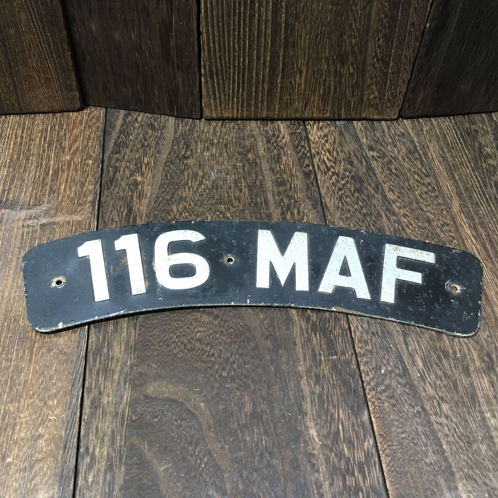 アンティーク 雑貨 イギリス ナンバープレート ヴィンテージ 風切り インテリア