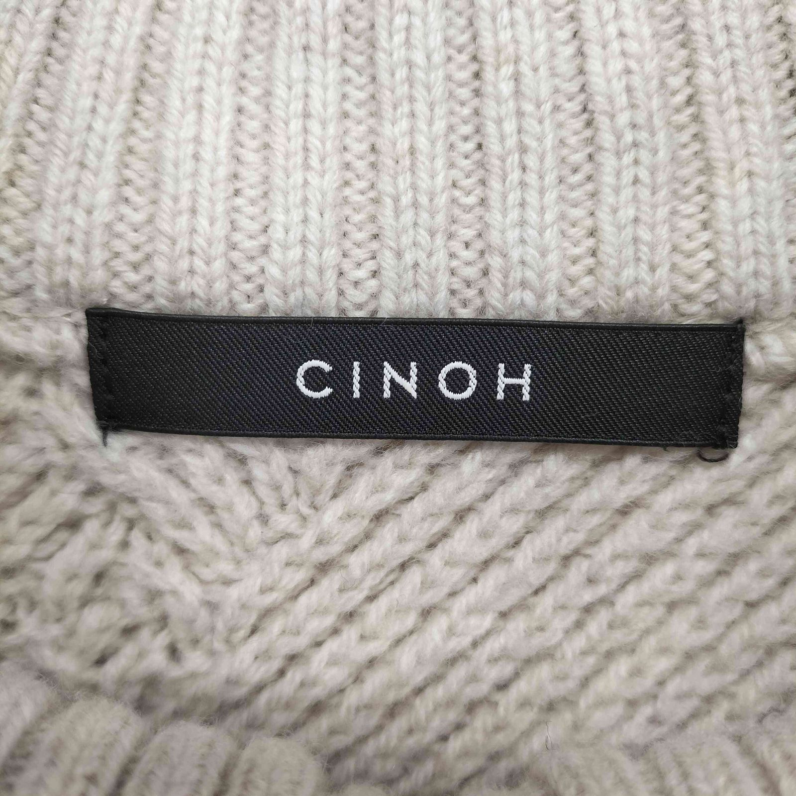 CINOH(チノ) ARGYLE CABLE KNIT HALF ZIP VEST メンズ JPN：46 【中古】【ブランド古着バズストア】 チノ CINOH ARGYLE CABLE KNIT HALF ZIP VEST メンズ JPN：46 - メルカリ