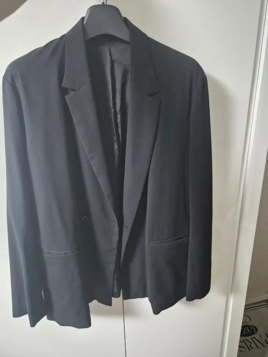 ュニア ダブルブレスト ジャケット ブラック L