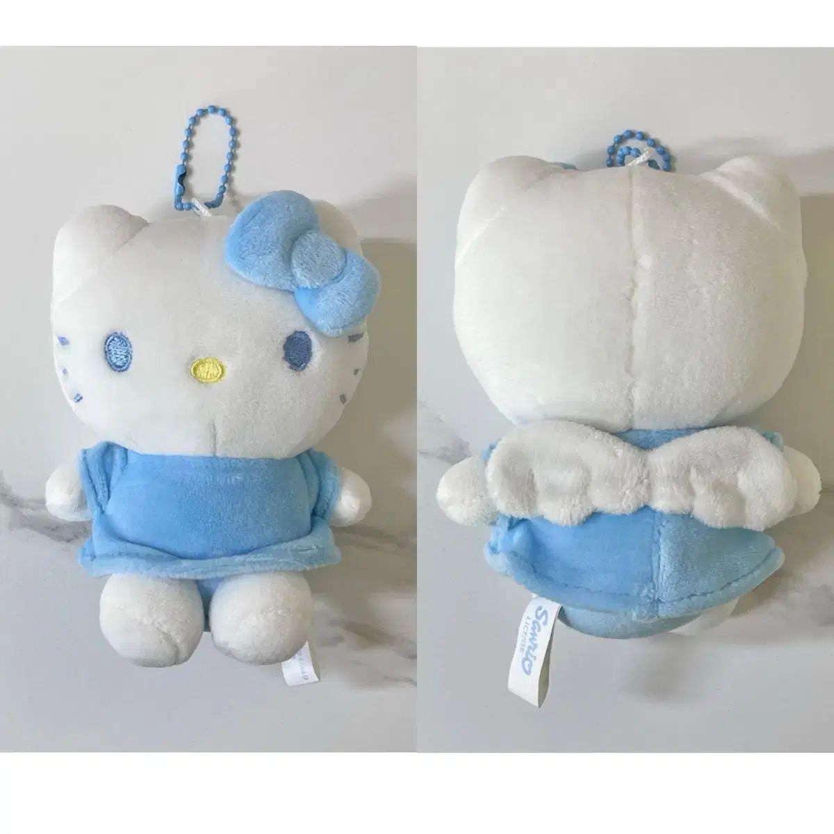 ハローキティ キティ 天使 エンジェル ブルー フリル ぬいぐるみ