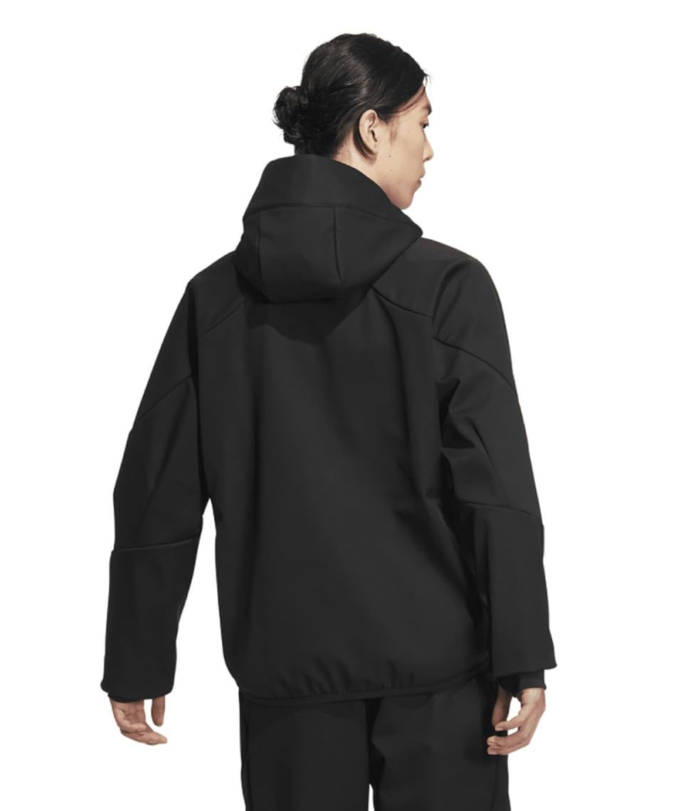 アディダス adidas .1 レギュラーフィット ボンデッド3層フリース フルジップフード付きトラックトップ KWY 05-JH 1031 ブラック Ｓ Men s