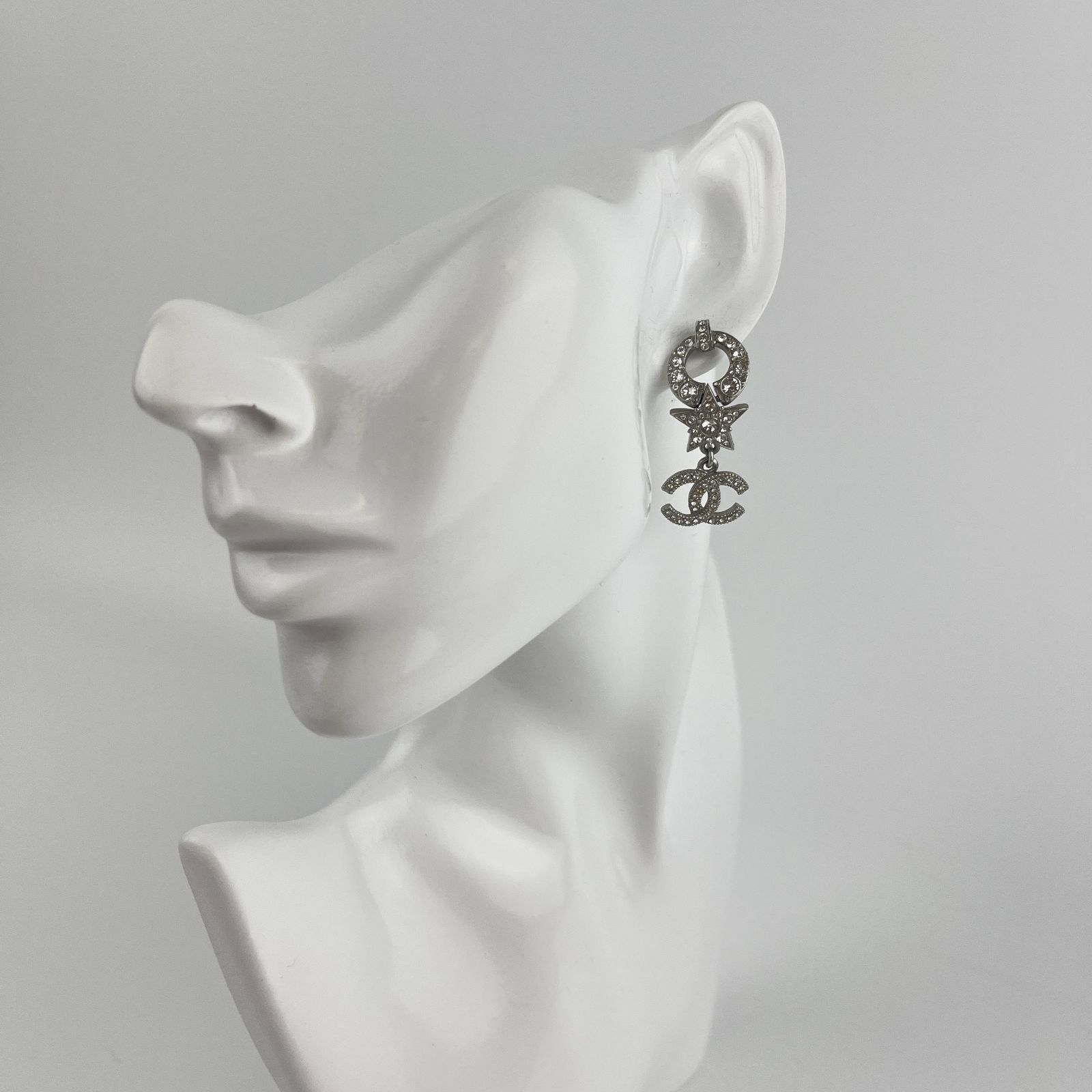 中古】CHANEL シャネル ココマーク アクセサリー ピアス シルバー C20P