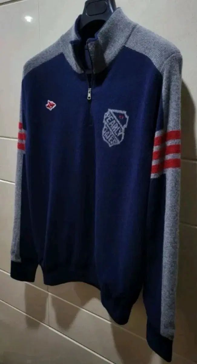 パーリーゲイツ カシミア防風ニットジップアップ 100