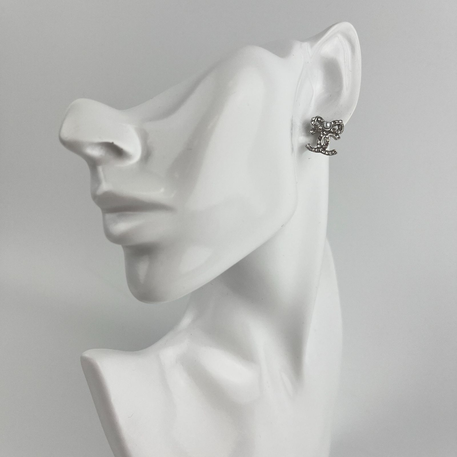 中古】CHANEL シャネル ココマーク アクセサリー リボン ピアス