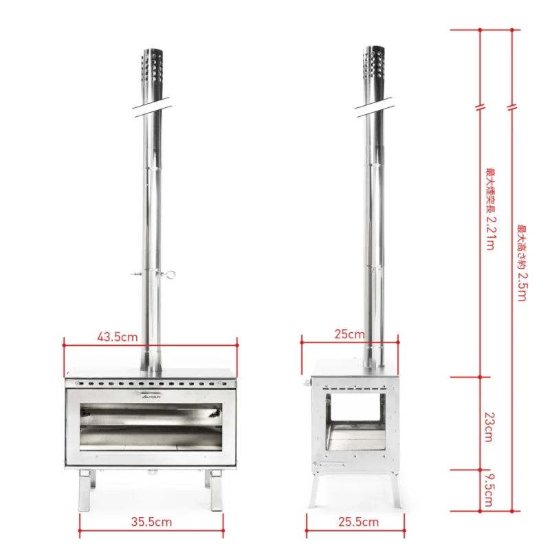  マウントスミ Mt SUMI アウトドア薪ストーブ ミドラ ステンレス Woodstove MIDORA SUS 焚き火台 バーベキュー 調理用品