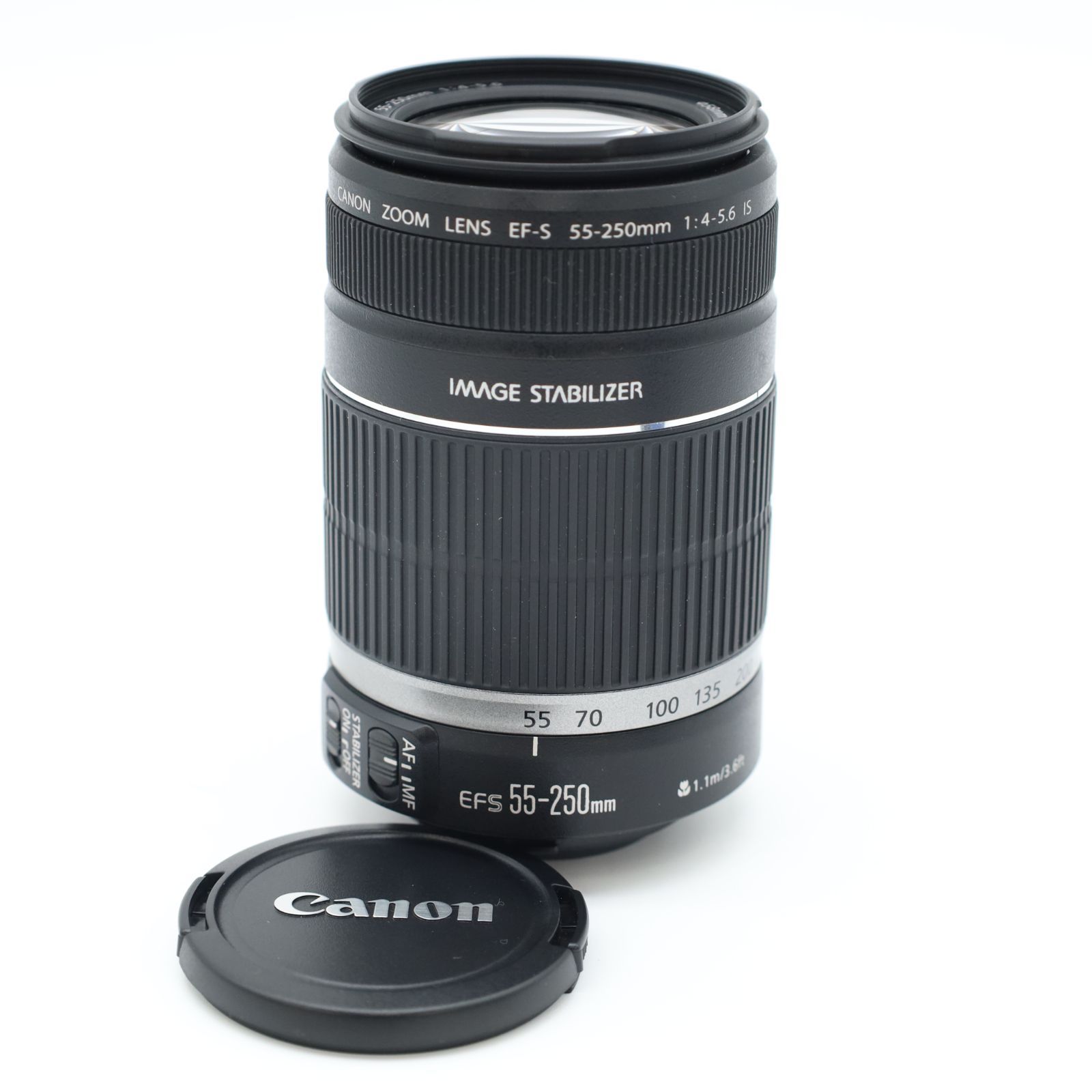上品 CANON キャノン EF S 55 250 mm F 4 5 6 IS 手ブレ補正 軽量望遠 も即戦力の ズーム