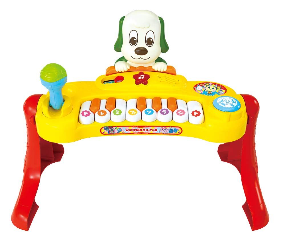 ジョイパレット ワンワンとうーたん いっしょにコンサート マイクもたいこも! ミュージックキーボード ピカピカブ ! バージョン 25 x 54 39 cm プラスチック キーボード-たいこ-マイク