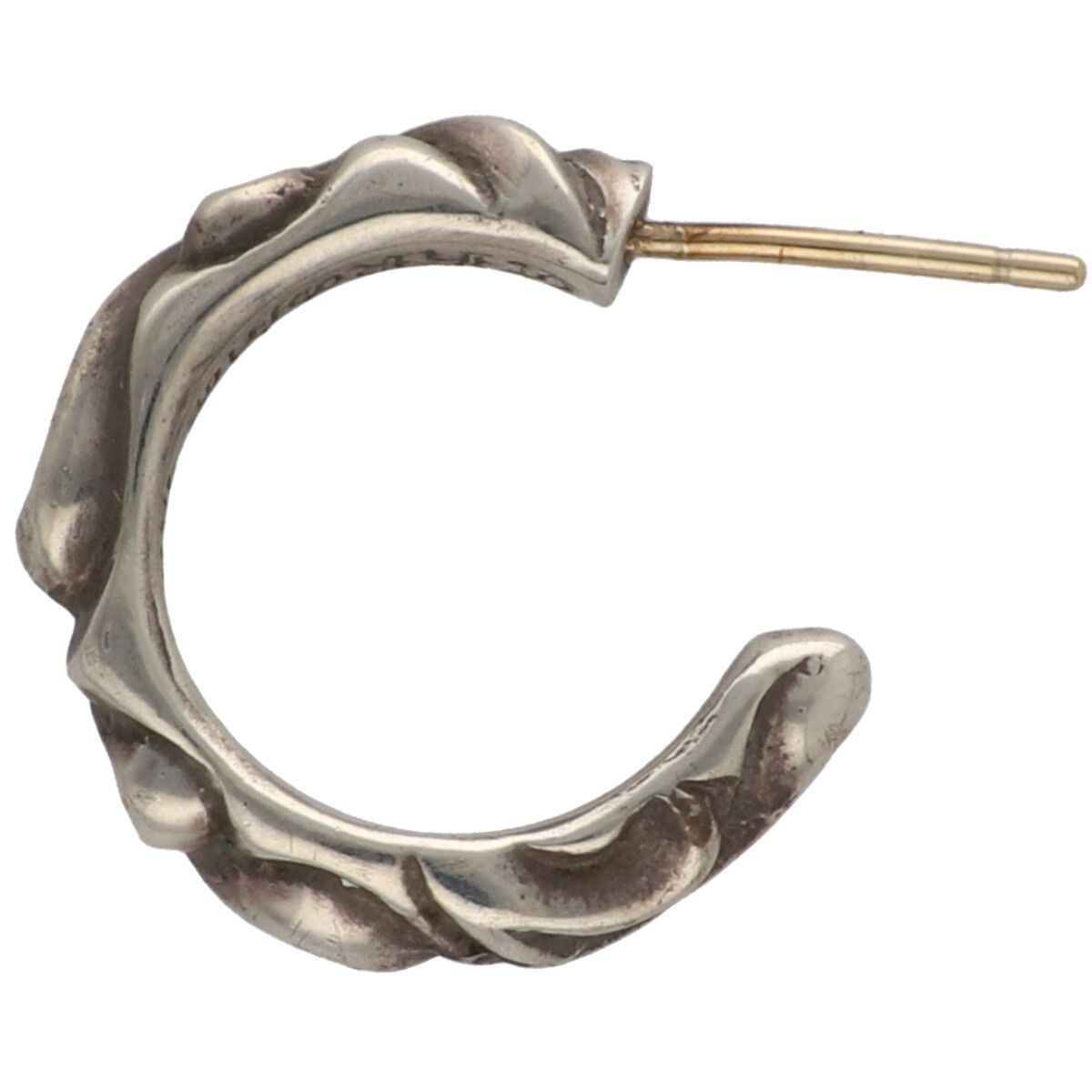 CHROME HEARTS クロムハーツ スクロールフープピアス SV 925 シルバー イヤリング RS