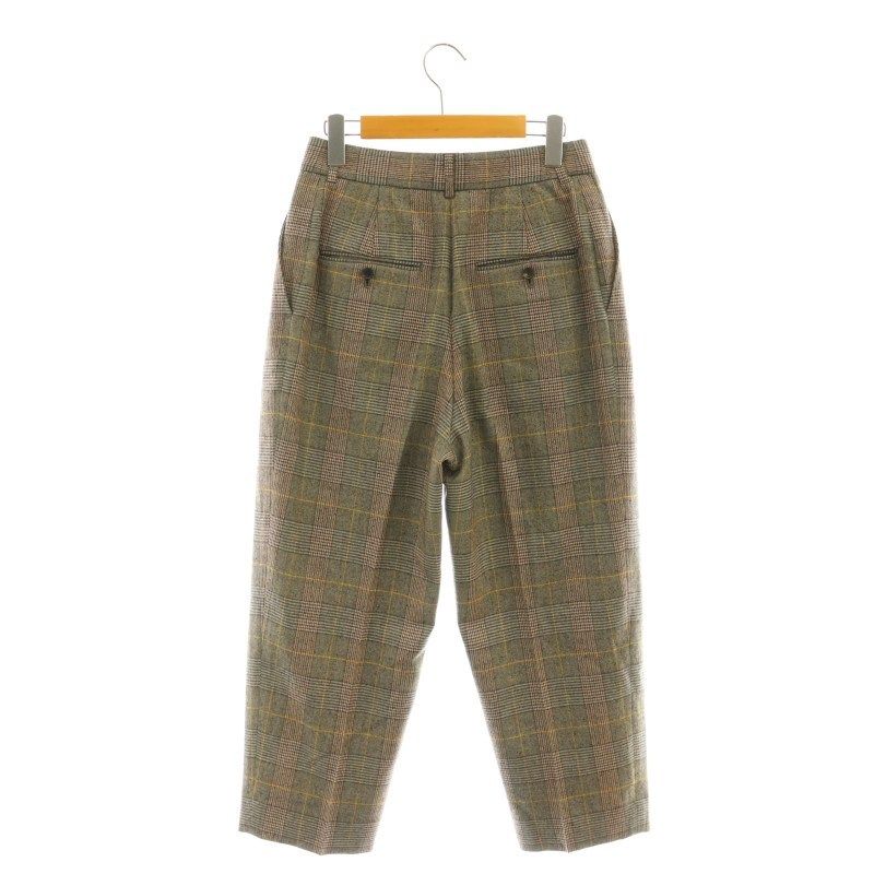 Spick and span  グレンチェック　テーパードパンツ スピック&スパン Spick&Span グレンチェック テーパードパンツ タック