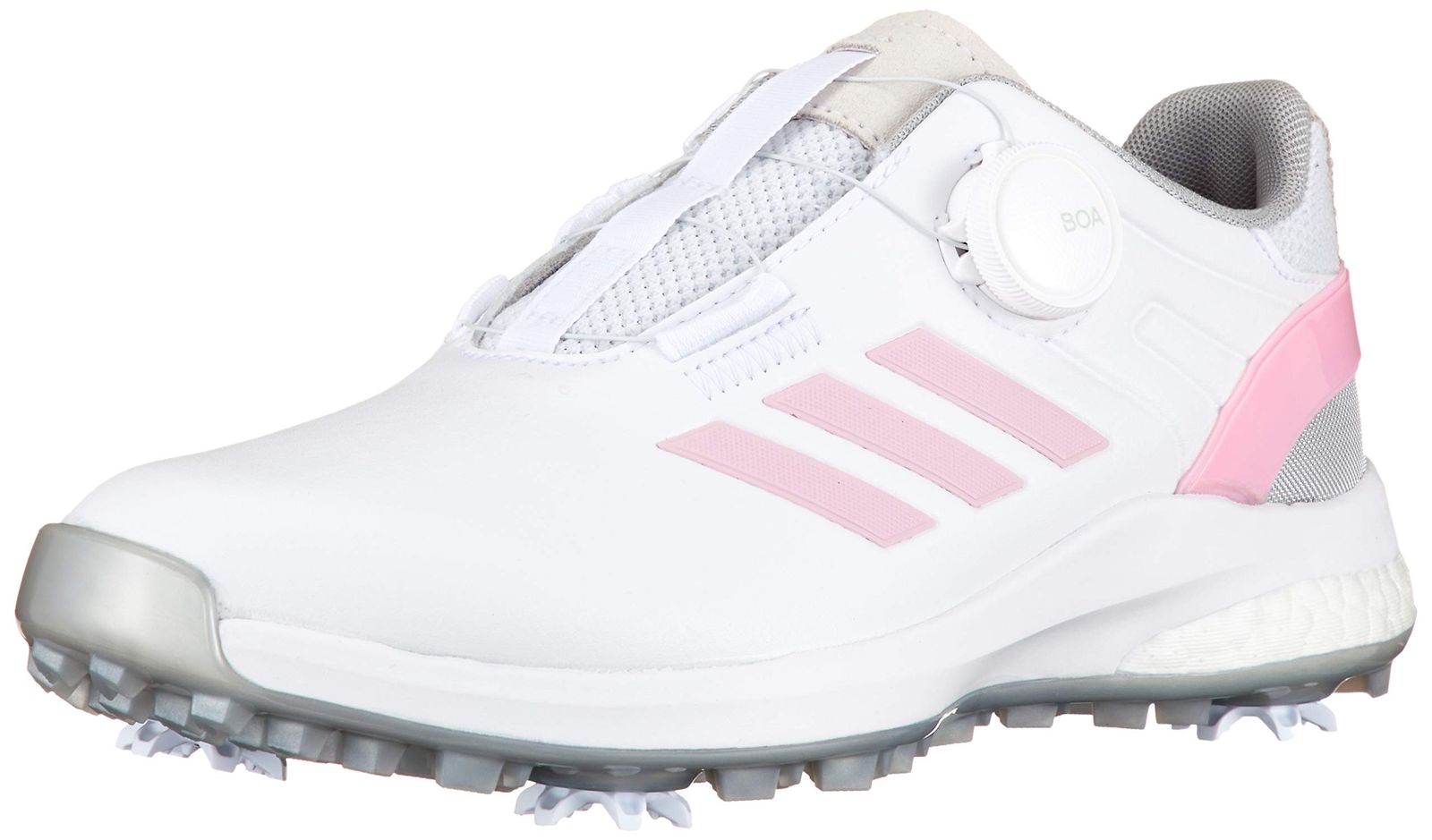 アディダスゴルフ ゴルフシューズ ウィメンズ EQTボア フットウェアホワイト ダークシルバーメタリック グレーファイブ 23.5 cm