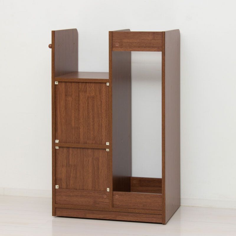  ランドセルラック ラック 収納 本棚 キャスター付き ハンガーラック 子供 キッズ リビング 教科書 整理棚 ナチュラル ブラウン ラック ランドセル収納 子ども用家具