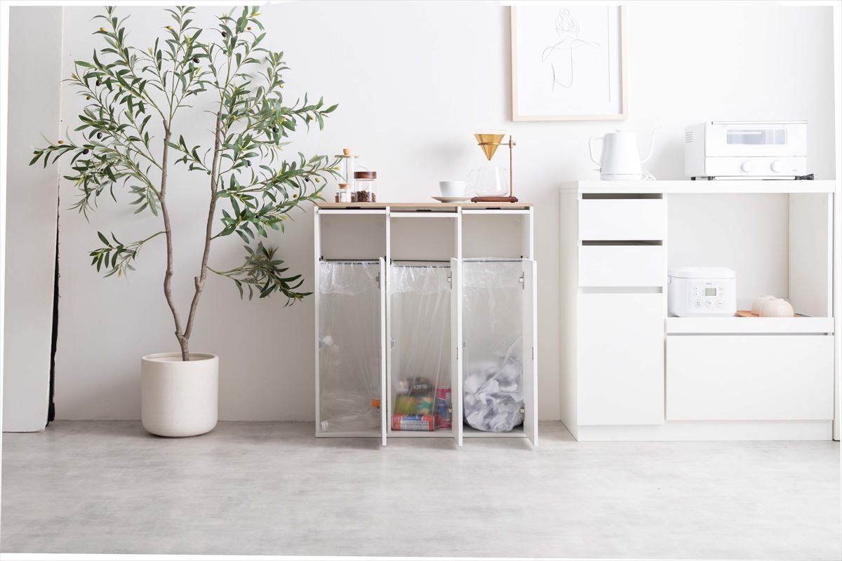 送料無料】Toy 3連式ゴミ箱【幅74.5cm】 - メルカリ