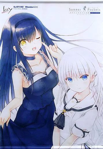 タペストリー 鳴瀬しろは＆久島鴎 オリジナルB 2タペストリー PCソフト Summer Pockets REFLECTION BLUE ジーストア 特典