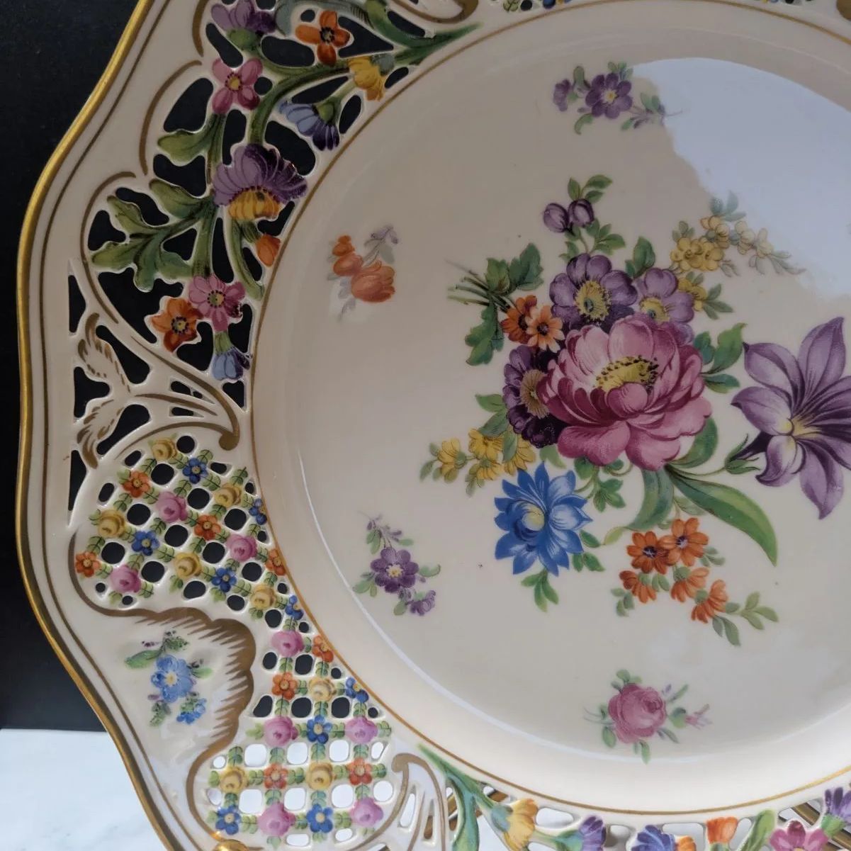 オープンワーク シューマン ババリア 26㎝ ☆ 金彩エッジ メッシュ 1