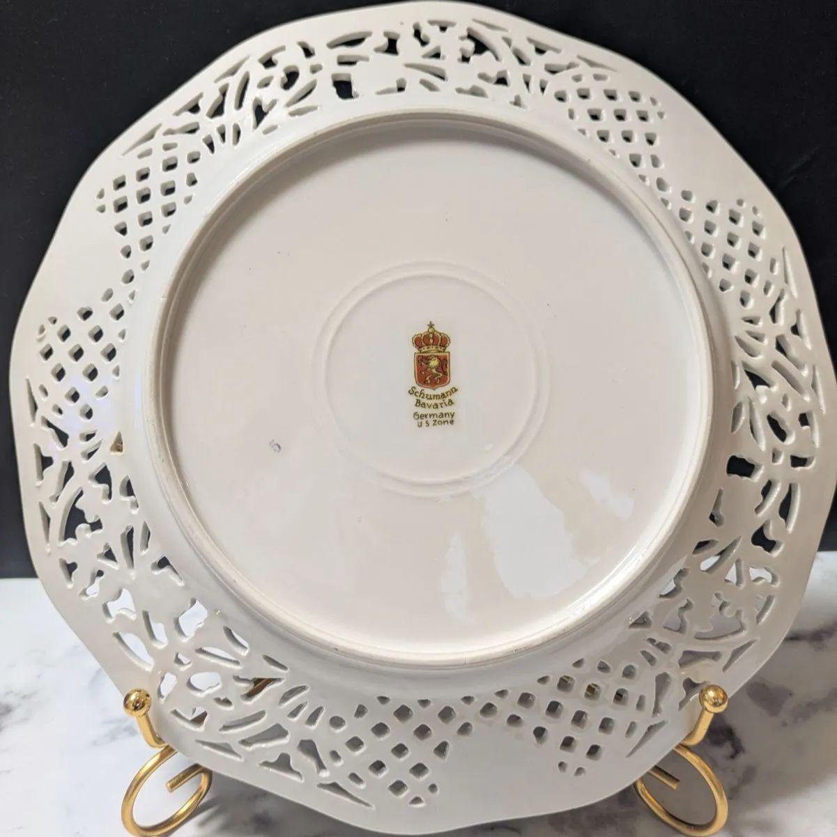 オープンワーク シューマン ババリア 26㎝ ☆ 金彩エッジ メッシュ 1