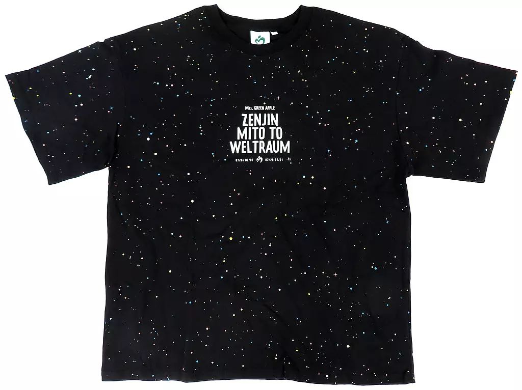 ゼンジン　Mrs. GREEN APPLE　WELTRAUM T-shirt ゼンジン Mrs. GREEN APPLE WELTRAUM T-shirt WELTRAUM Embroidery T