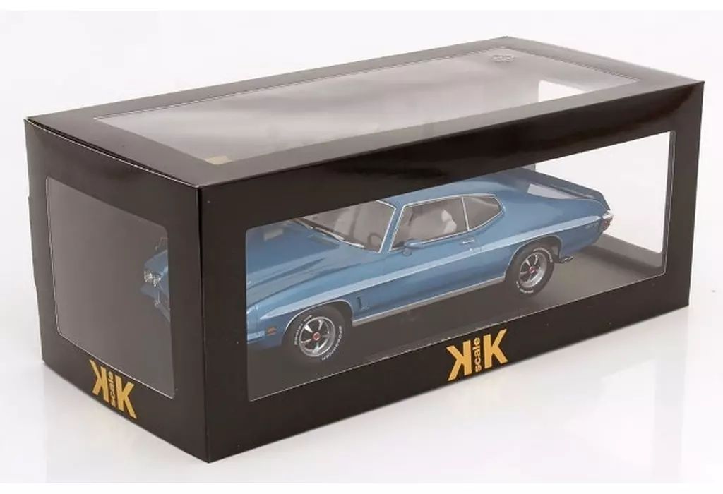 新品】ミニカー 1/18 Pontiac LeMans 工場 GTO 1972(ライトブルー