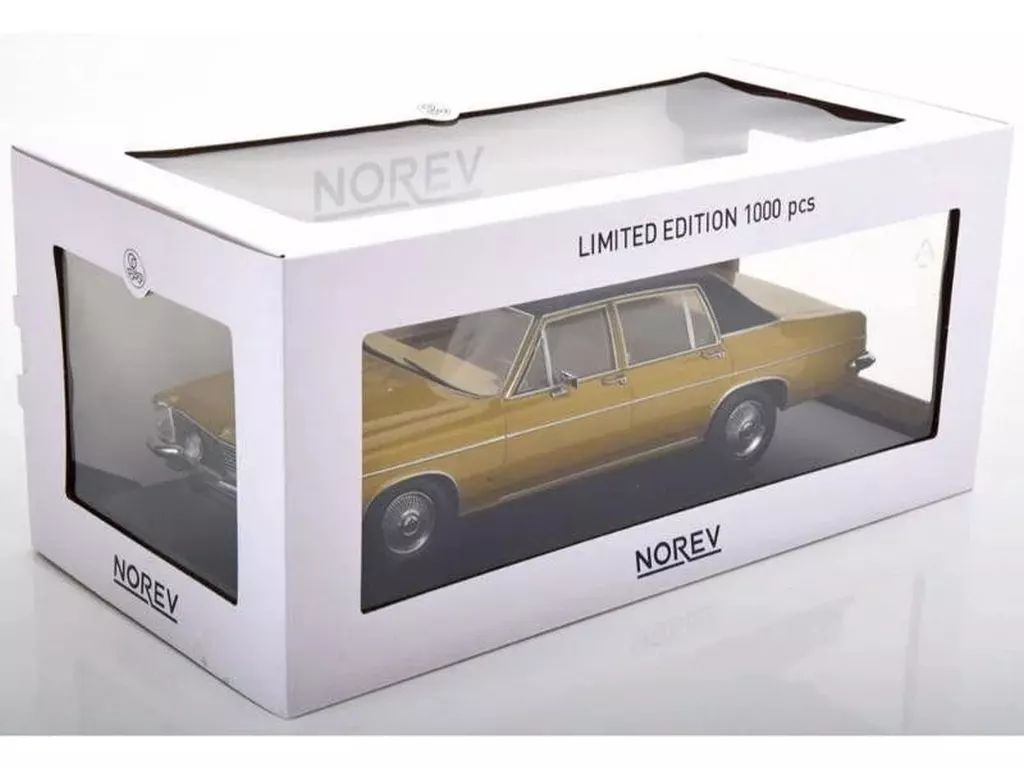 ミニカー 1 18 オペル Diplomat V 8 1969 ゴールド×マットブラック 特注品 183685