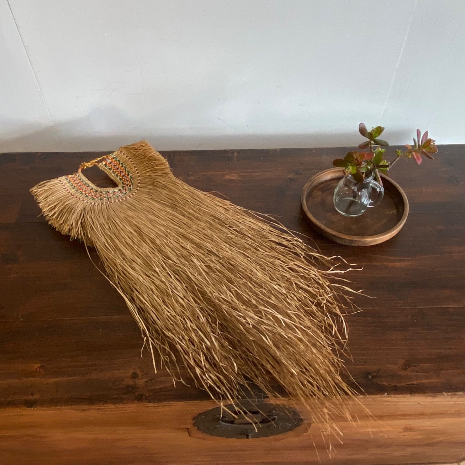 アンティーク 藁細工 藁蓑 民藝 壁飾り y324 - メルカリ