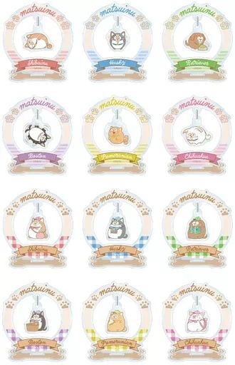 アクリルスタンド アクリルパネル 全12種セット おそ松さん 松犬 トレーディングゆらゆらアクリルスタンド