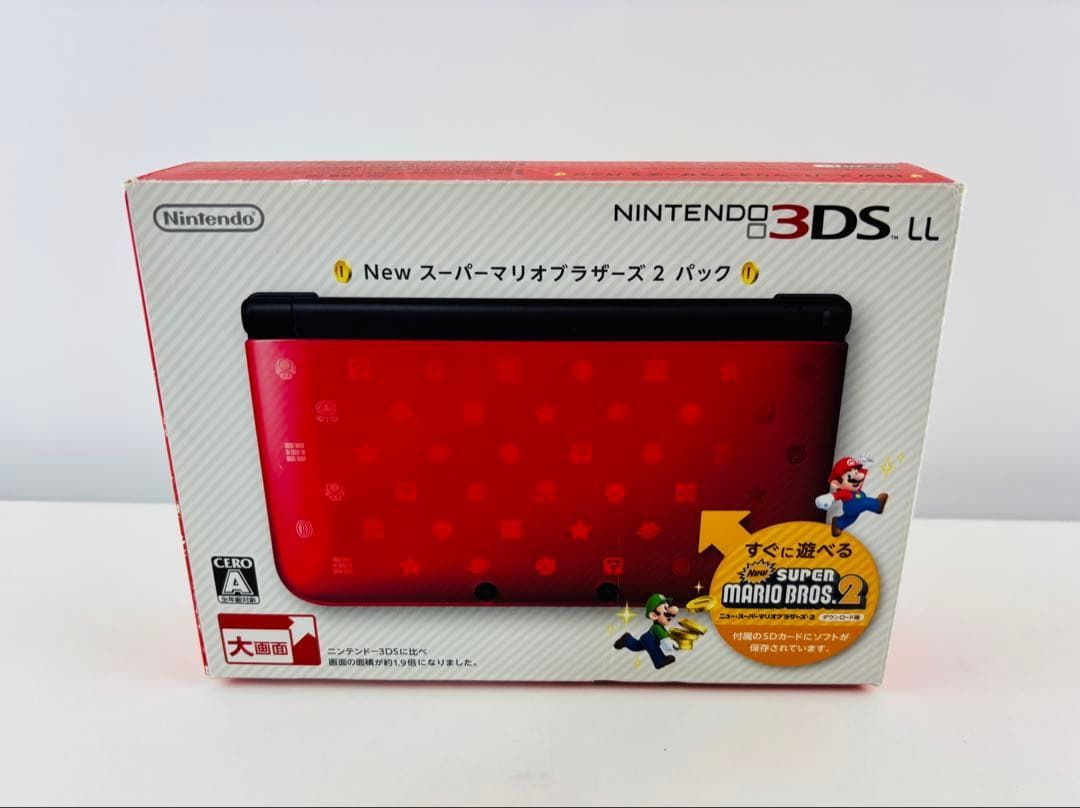3 DS LL スーパーマリオブラザーズ 本体 レッド dsll 任天堂