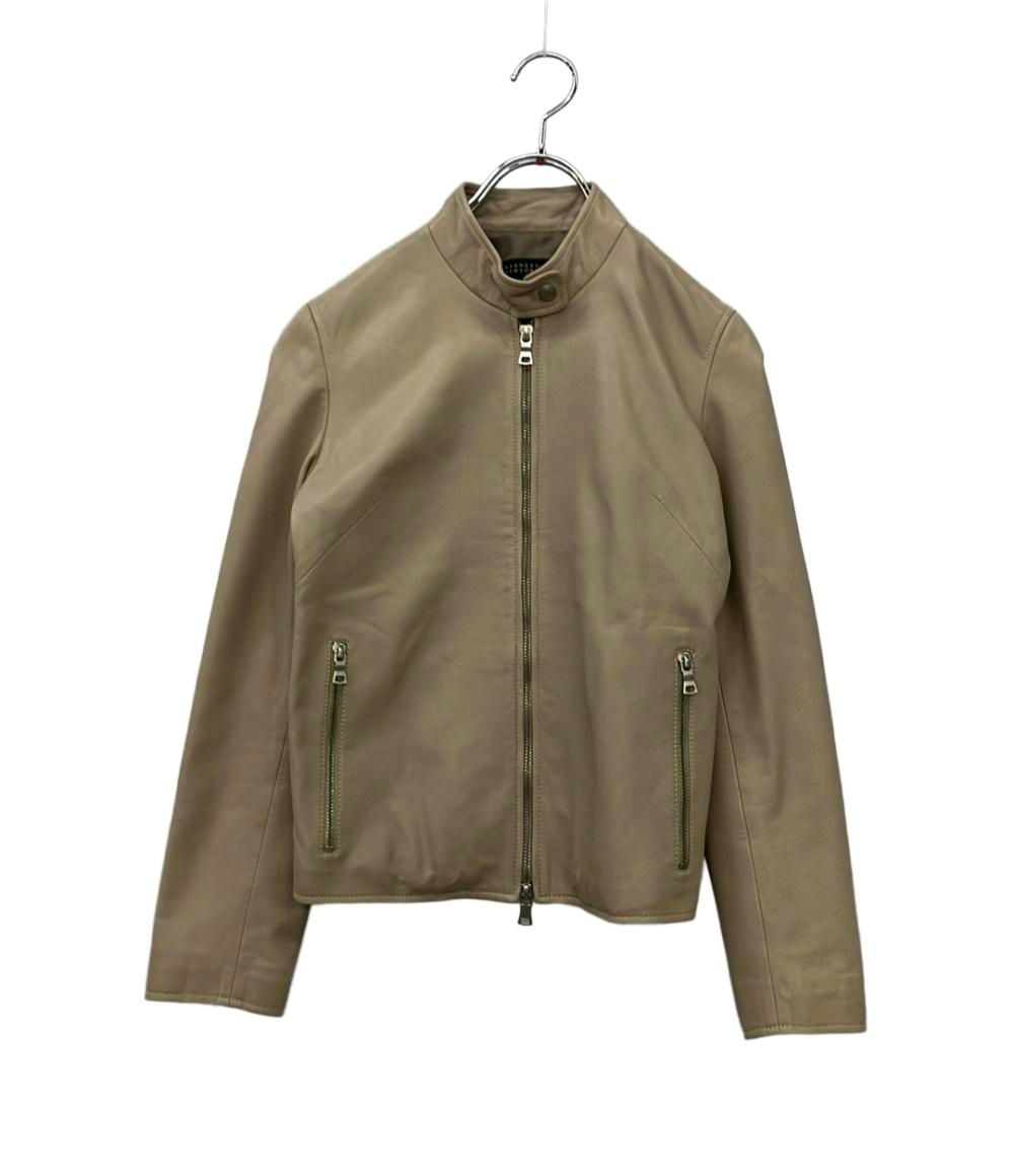 バーニーズ ニューヨーク — シングルライダースジャケット 羊革