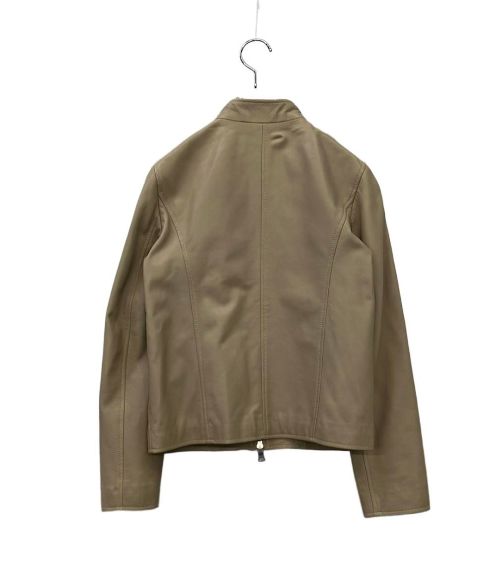 バーニーズ ニューヨーク — シングルライダースジャケット 羊革