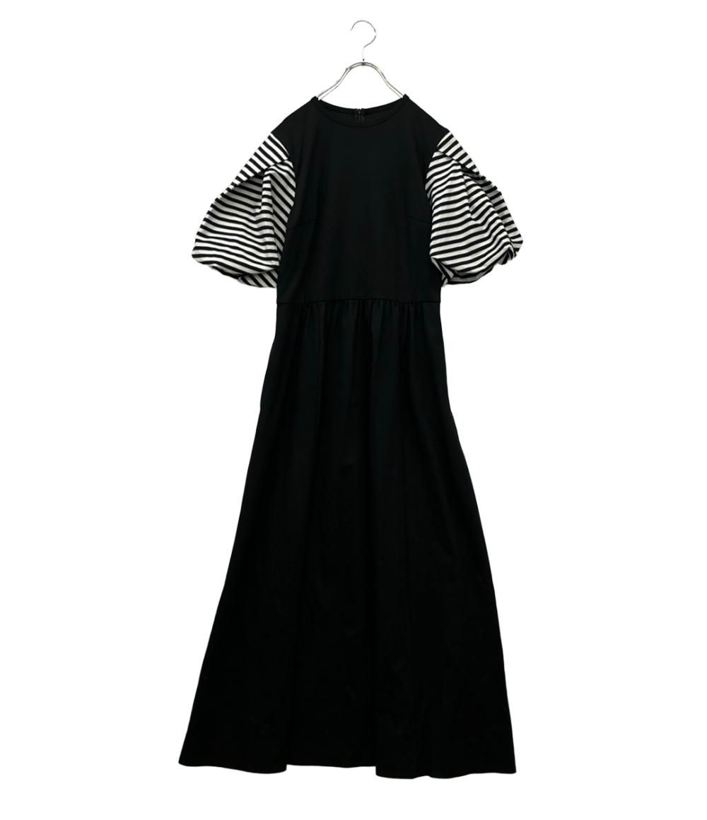 ボーダーズアットバルコニー 半袖ワンピース パフスリーブ PUFF SLEEVE TEE DRESS BD 2211-2 K-16 レディース SIZE 38 S borders at balcony