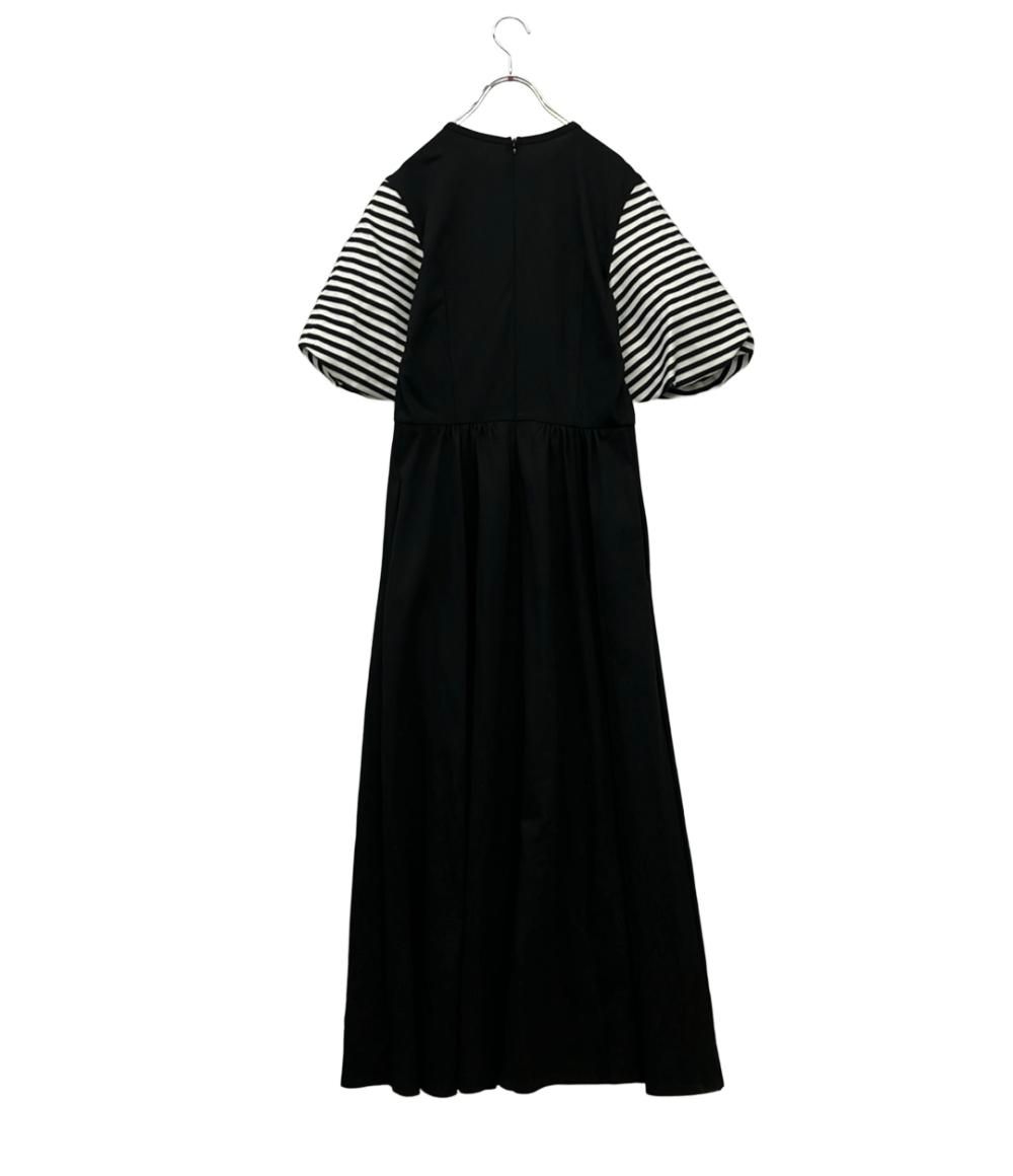 ボーダーズアットバルコニー 半袖ワンピース パフスリーブ PUFF SLEEVE TEE DRESS BD 2211 2 K 16 レディース SIZE 38 S borders at balcony