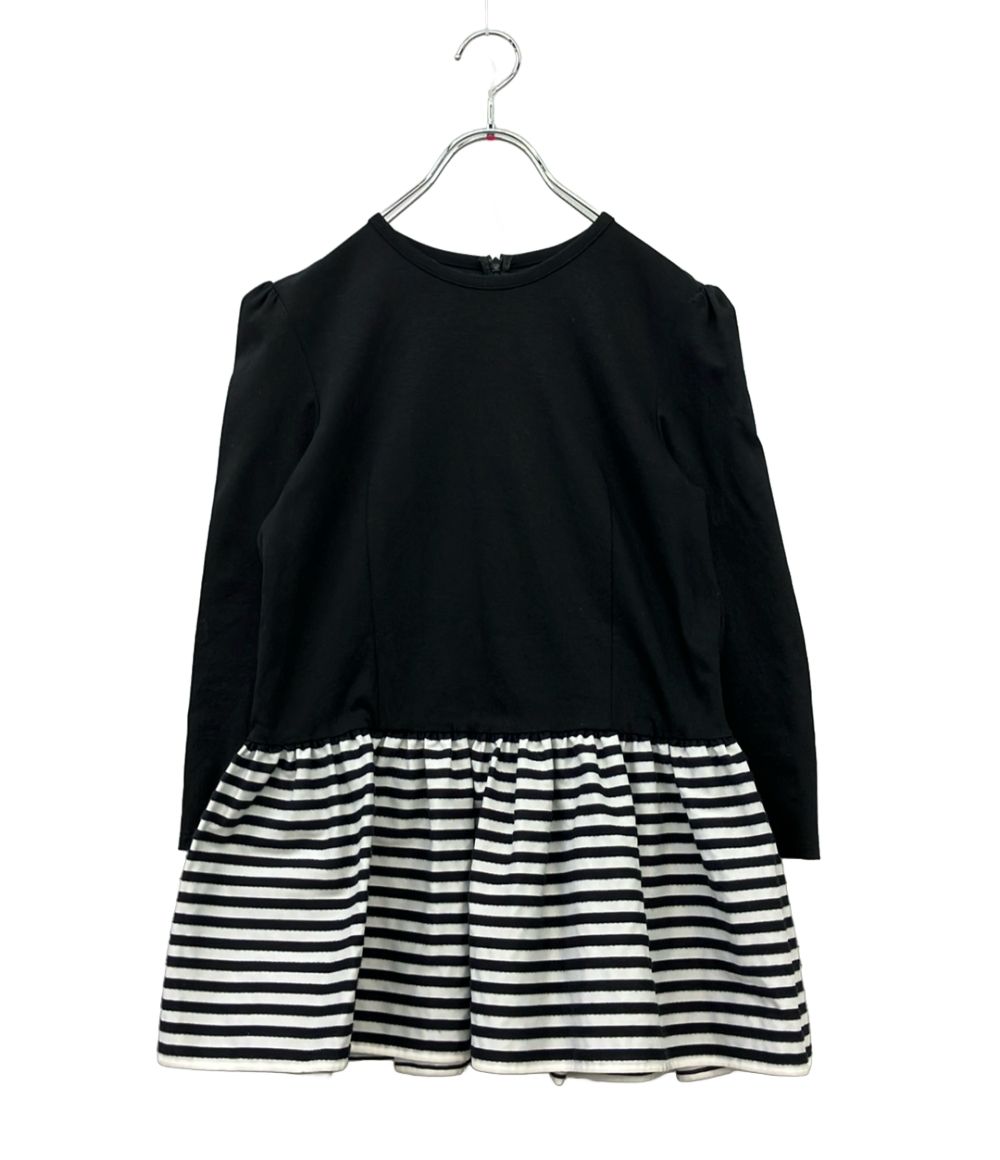 ボーダーズ アット バルコニー 長袖Tシャツ ウェア カットソー Tシャツ ショートスリーブ ペプラムTシャツ BD 2211 2 B 14 レディース SIZE 38 S borders at balcony