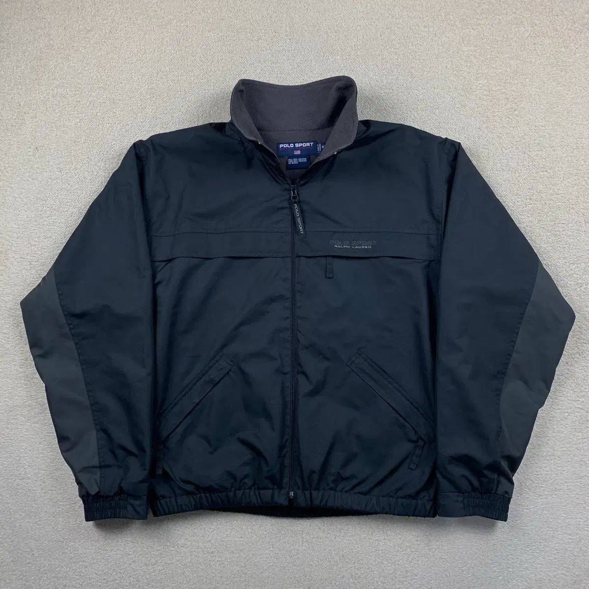 90s ポロ スポーツ 刺繍 ロゴ ポリエステル シェル 節約 ジャケット
