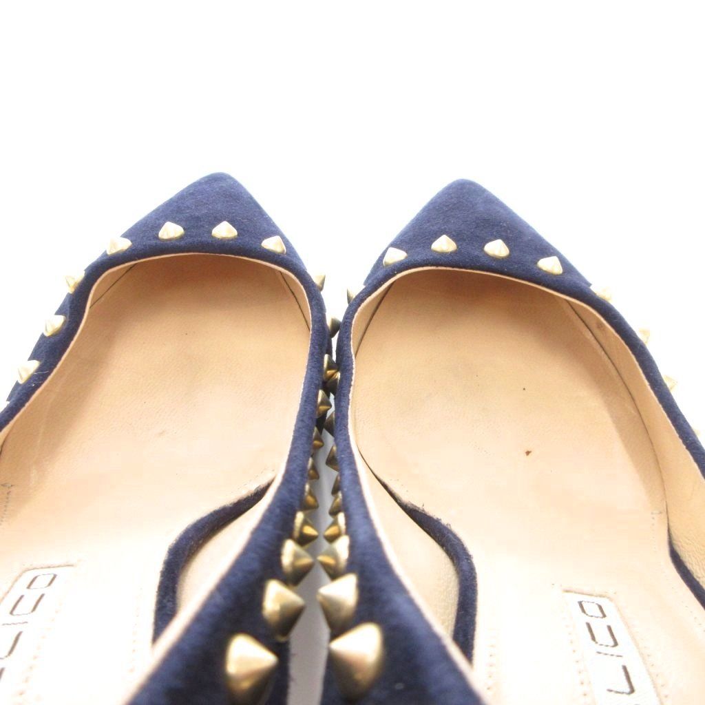ペリーコ PELLICO パンプス スタッズ スエード ポインテッドトゥ 36.5