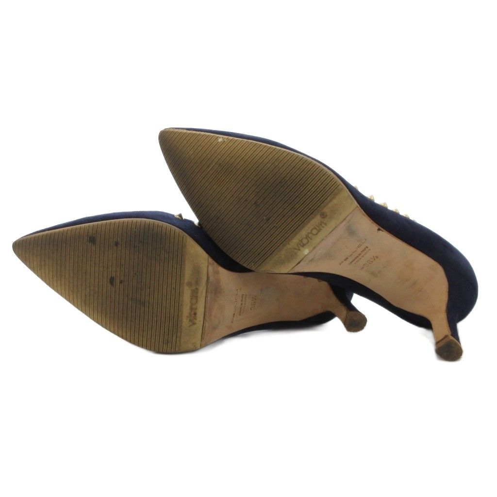 ペリーコ PELLICO パンプス スタッズ スエード ポインテッドトゥ 36.5