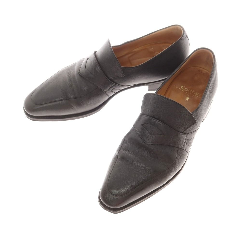 ピエールコルテ Pierre Corthay コインローファー ブラック サイズ6 メンズ