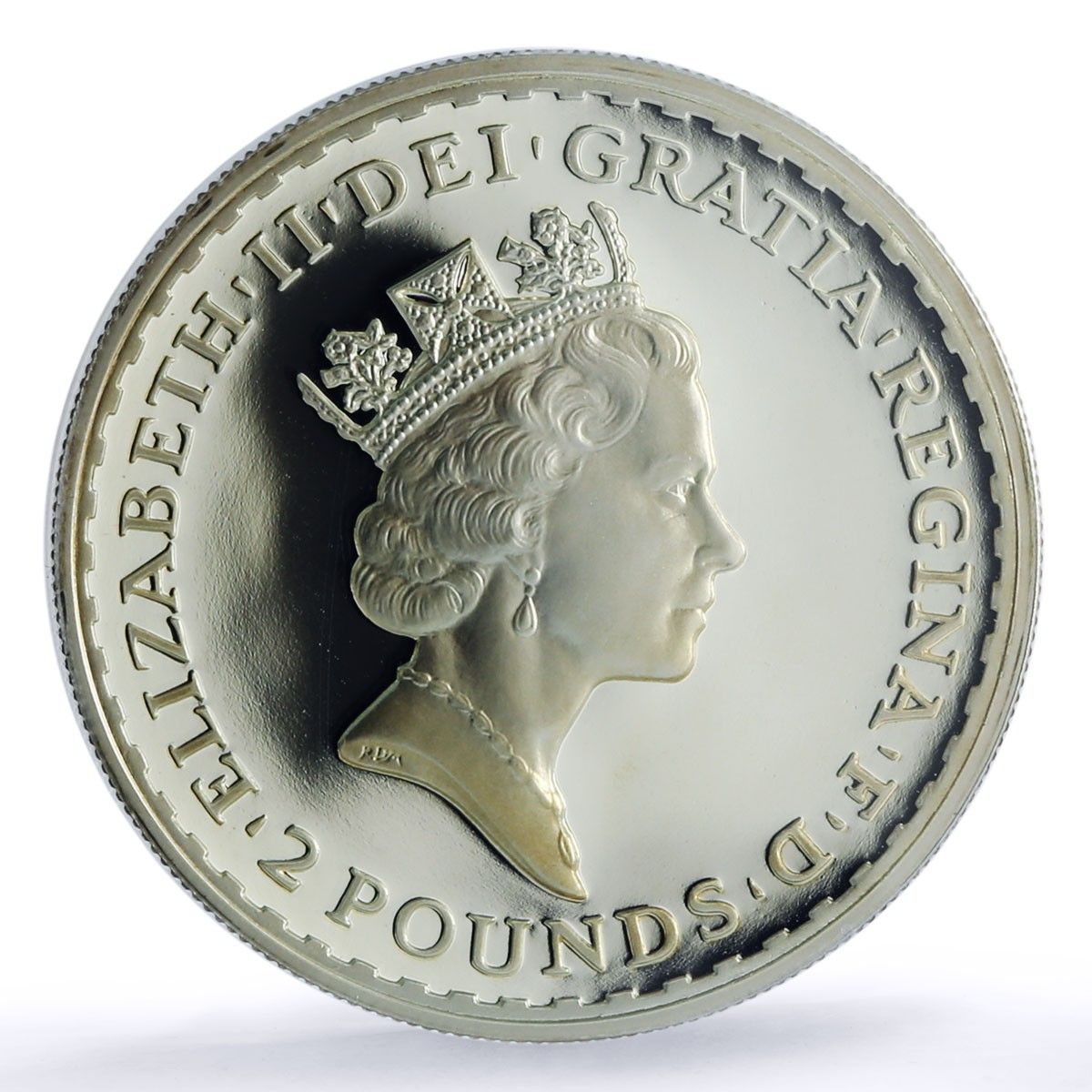 イギリス 2ポンド ブリタニア記念 PR 70 PCGS 銀貨 1997年 - メルカリ
