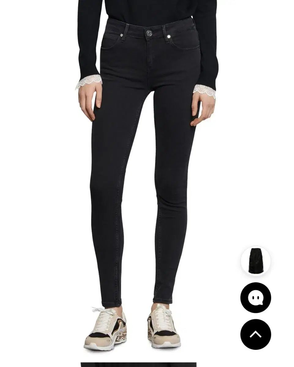 定価581 000 SANDRO スキニー ブラックデニム 38 55 66