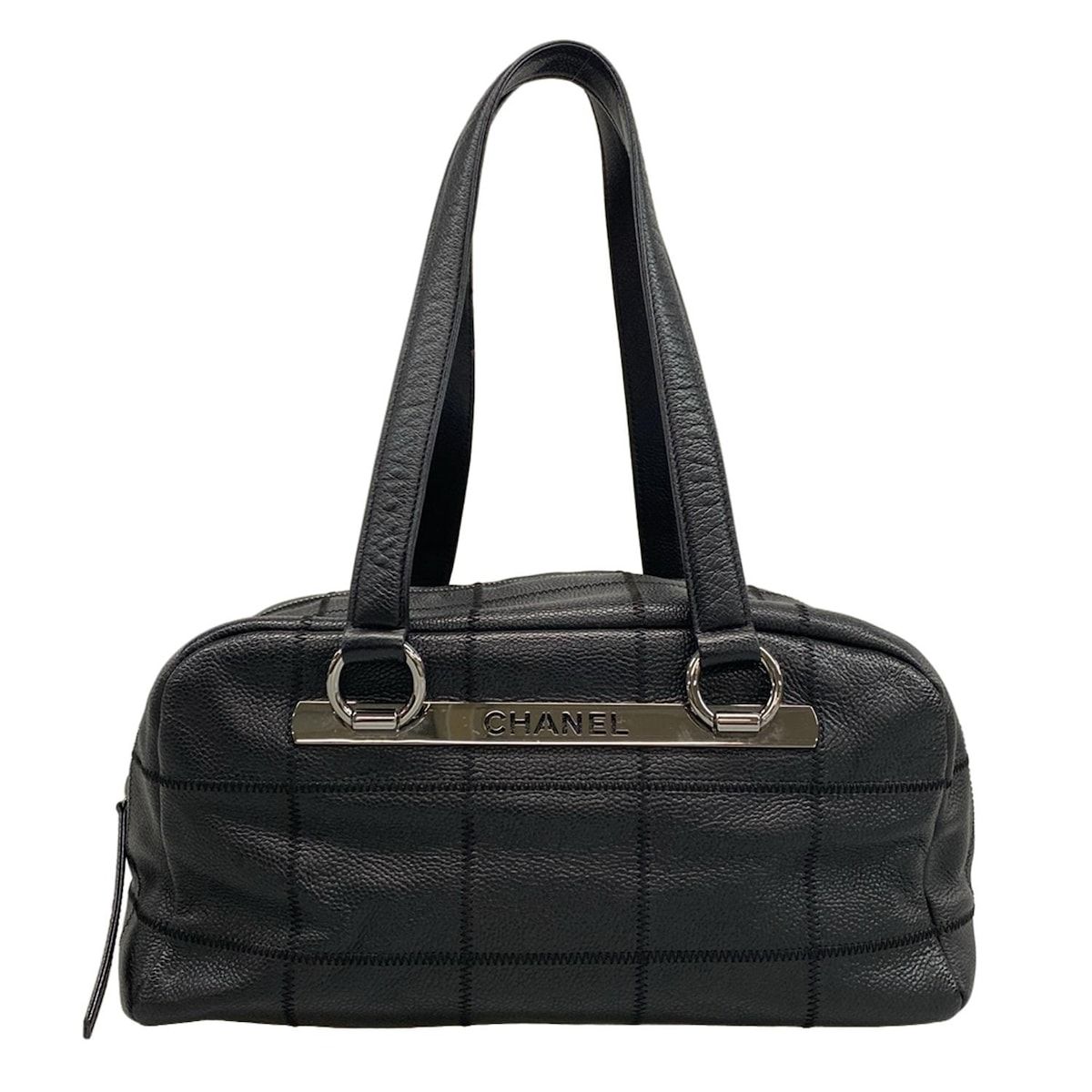 CHANEL(シャネル) ショルダーバッグ チョコバー A26135 黒 シルバー