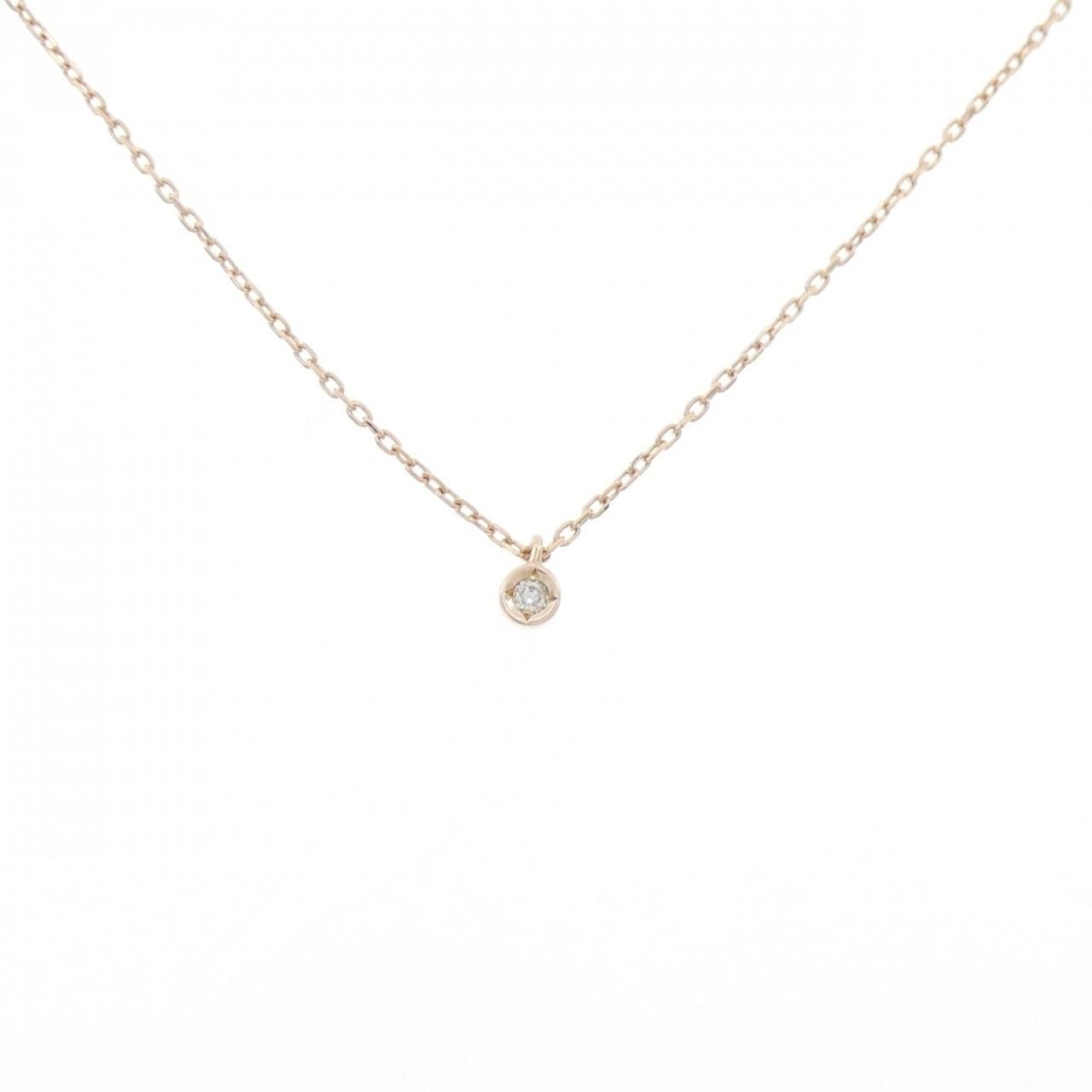 アガット ダイヤモンド ネックレス 0.01CT