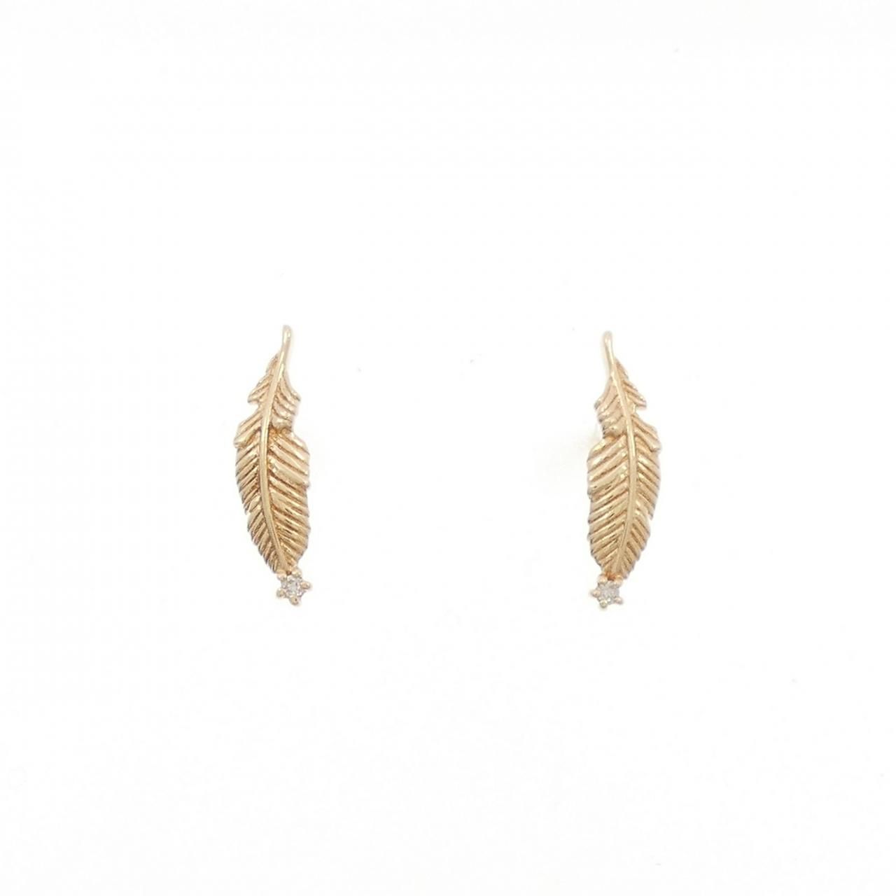 アガット ダイヤモンド ピアス 0.008 CT