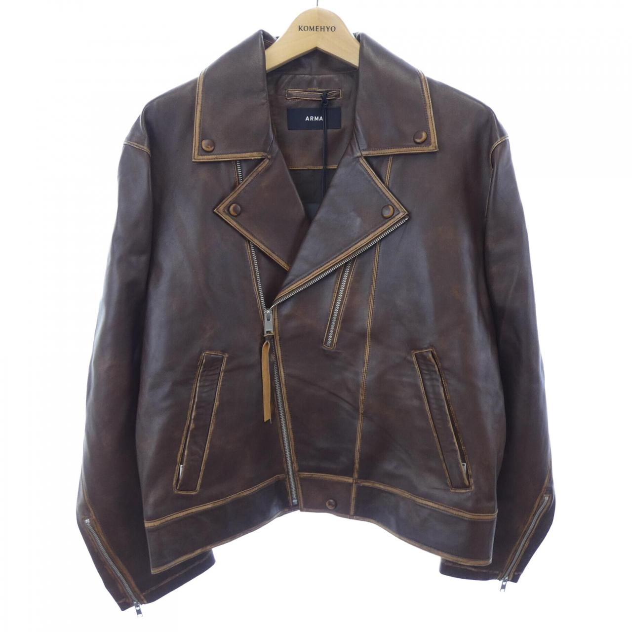 アルマ ARMA MARIUS レザーライダースジャケット