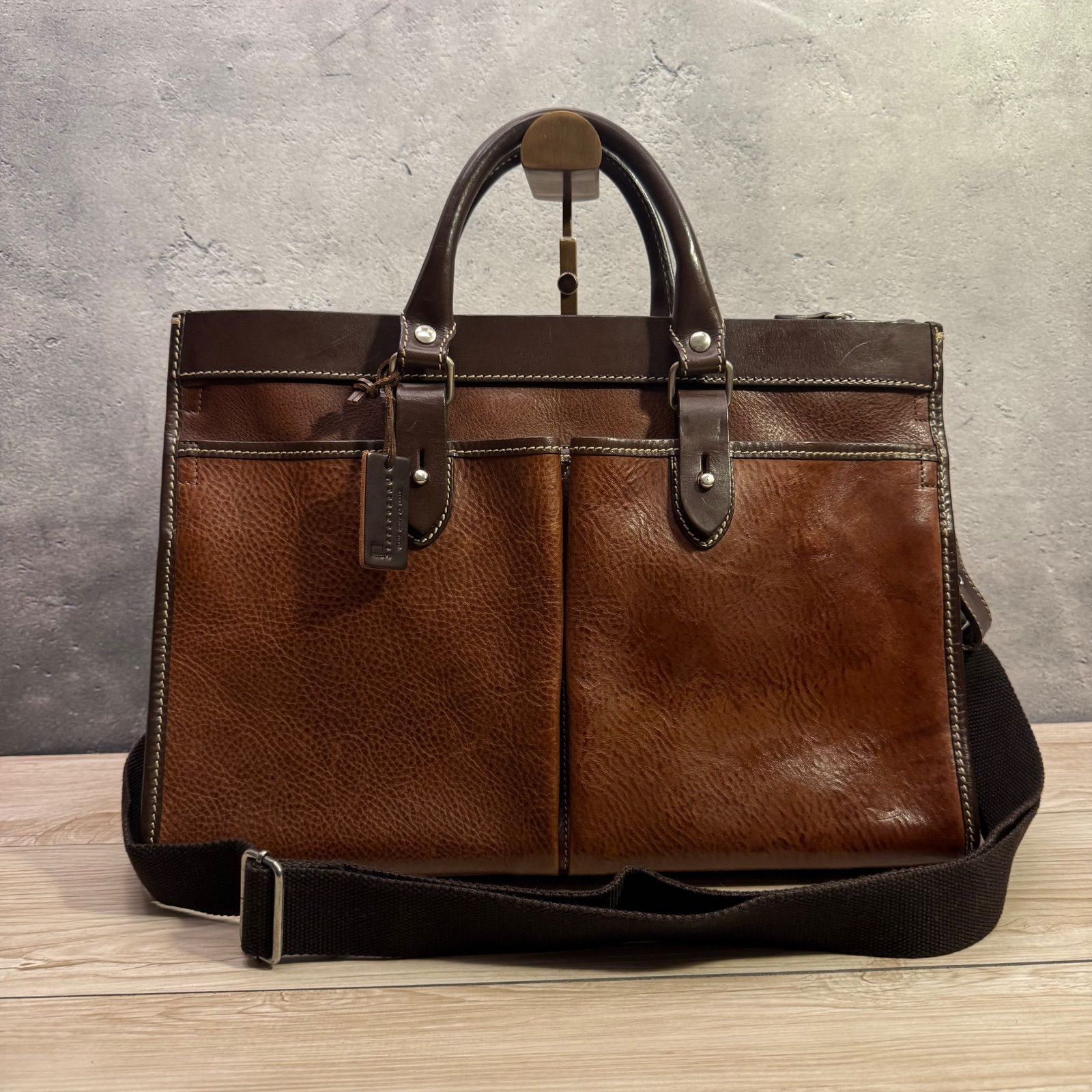 【新品未使用】Stefano manO ステファノマーノ バッグ STEFANO MANO ステファノマーノ ビジネスバッグ A4 2WAY STEFANOMANO