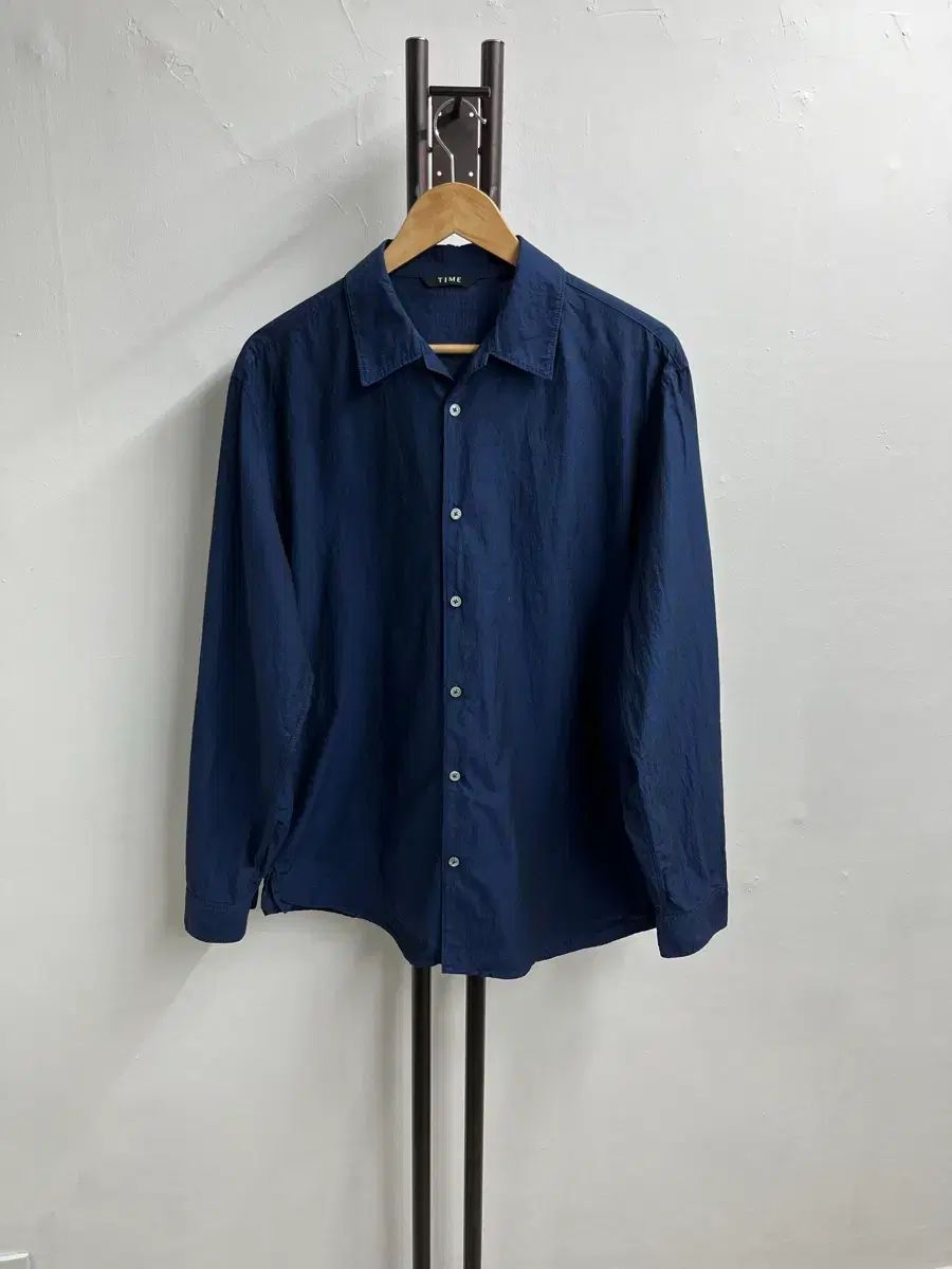 24 ss TIME タイム ネイビー シャツ 100
