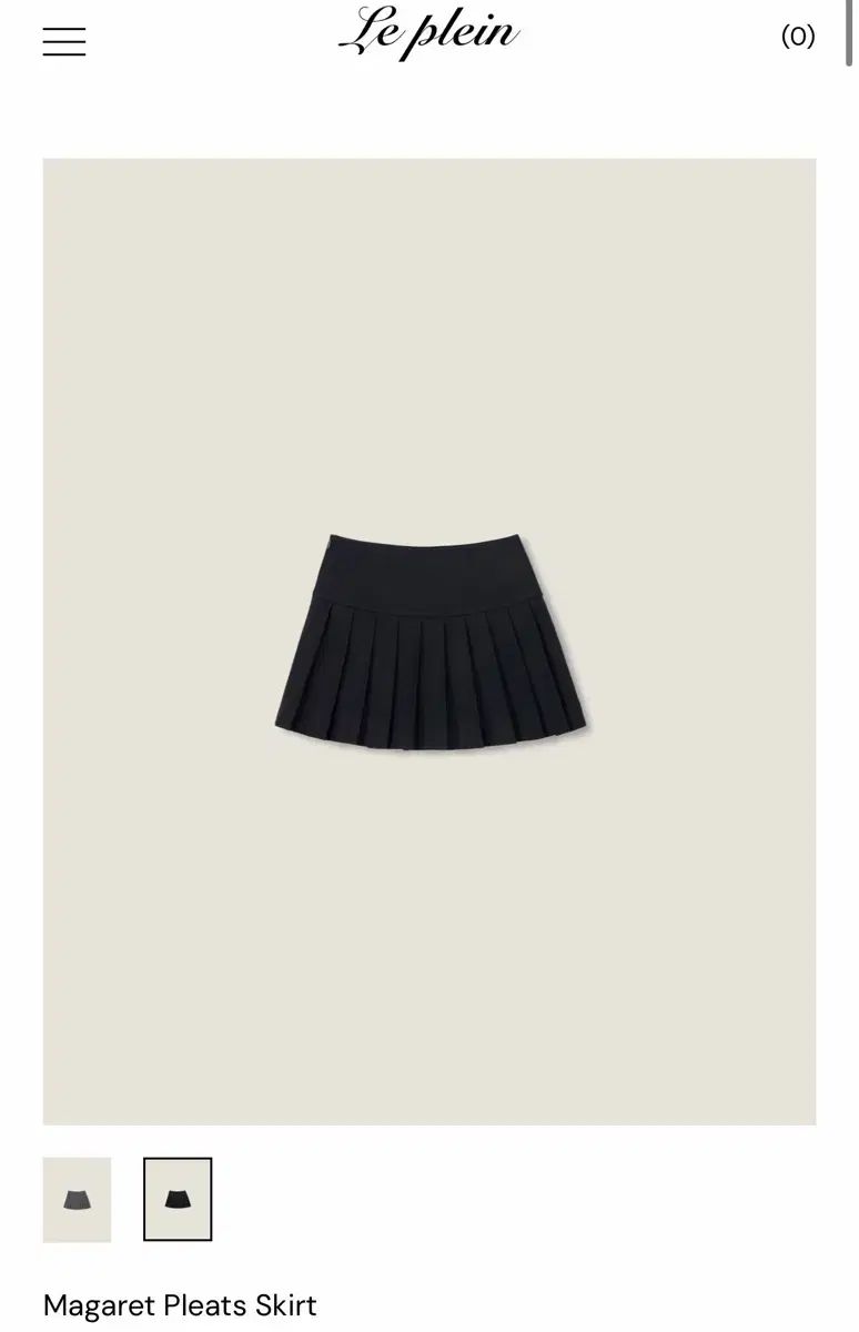 Le Plein マーガレット スカート S ブラック