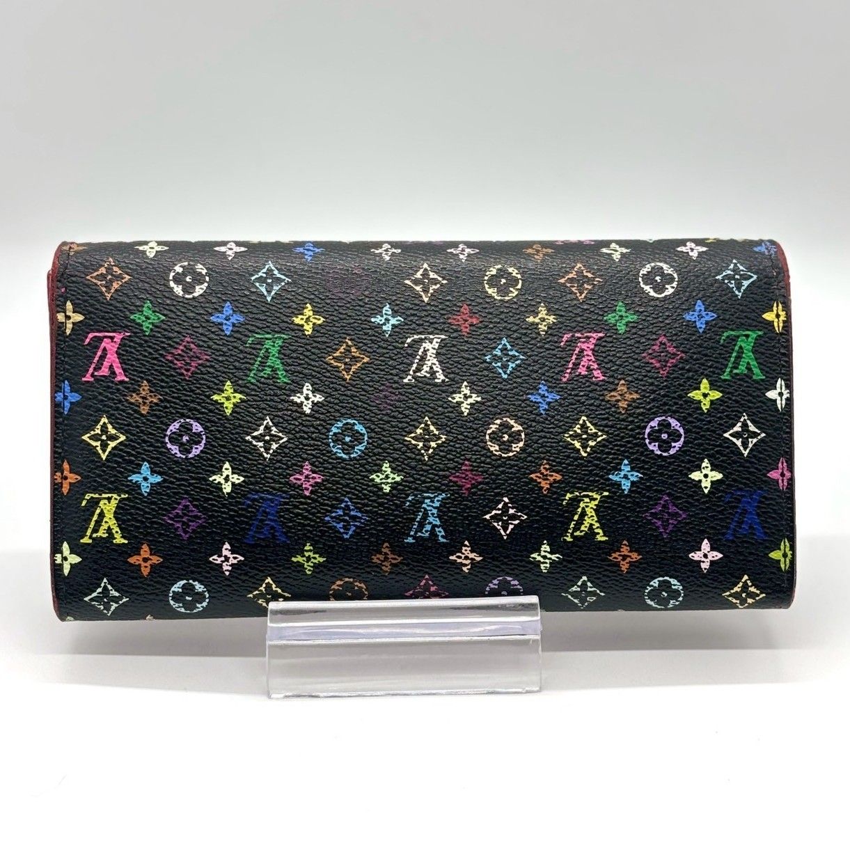 可愛さ弾ける黒マルチ】 LOUIS VUITTON ルイヴィトン 長財布