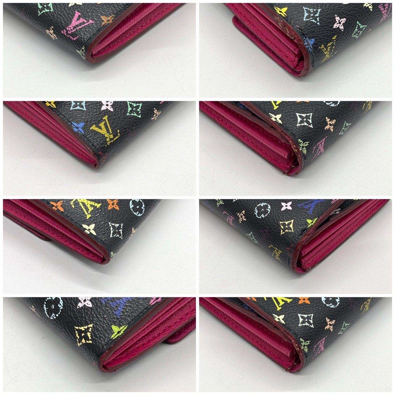 可愛さ弾ける黒マルチ】 LOUIS VUITTON ルイヴィトン 長財布